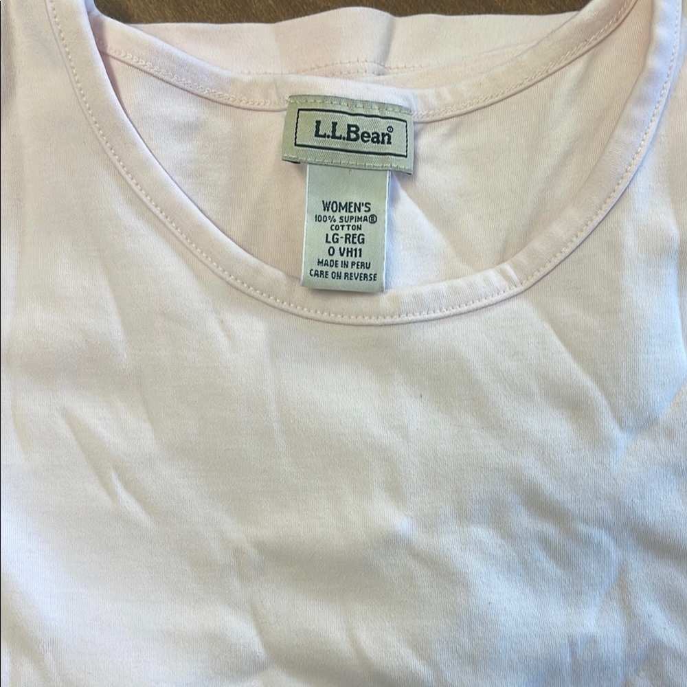 L.L.Bean Women's Soft Pink Tee